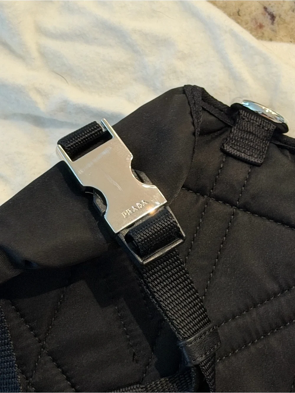 Prada Black Nylon dog harness